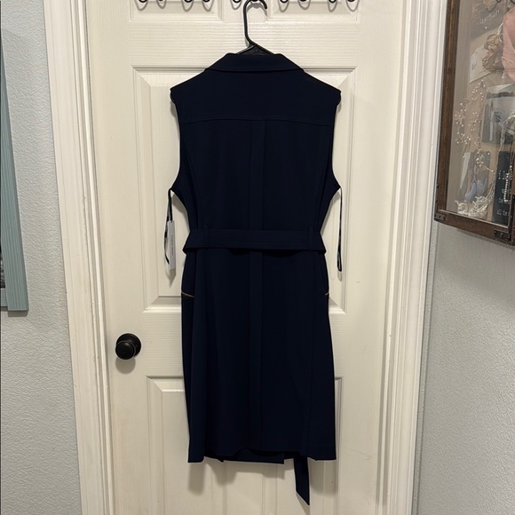 Calvin Klein Motto Style Navy Sheath Dress. Size 14 Never Worn. - Picture 7 of 13